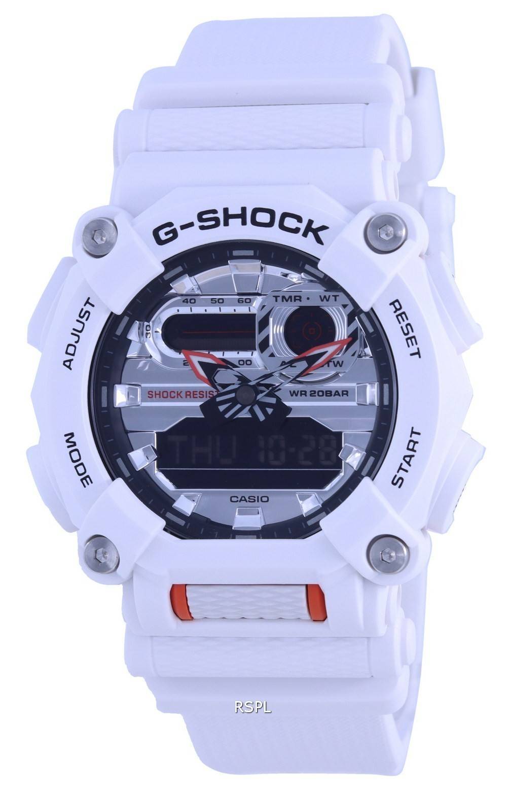 카시오 G-Shock 스페셜 컬러 아날로그 디지털 GA-900AS-7A GA900AS-7 200M 남성용 시계