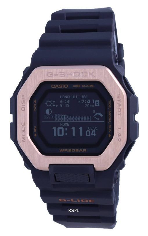 카시오 G-Shock G-Lide 모바일 링크 디지털 GBX-100NS-4 GBX100NS-4 200M 남성용 시계