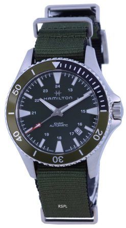 Hamilton Khaki Navy Scuba Green 다이얼 오토매틱 H82375961 100M 남성용 시계