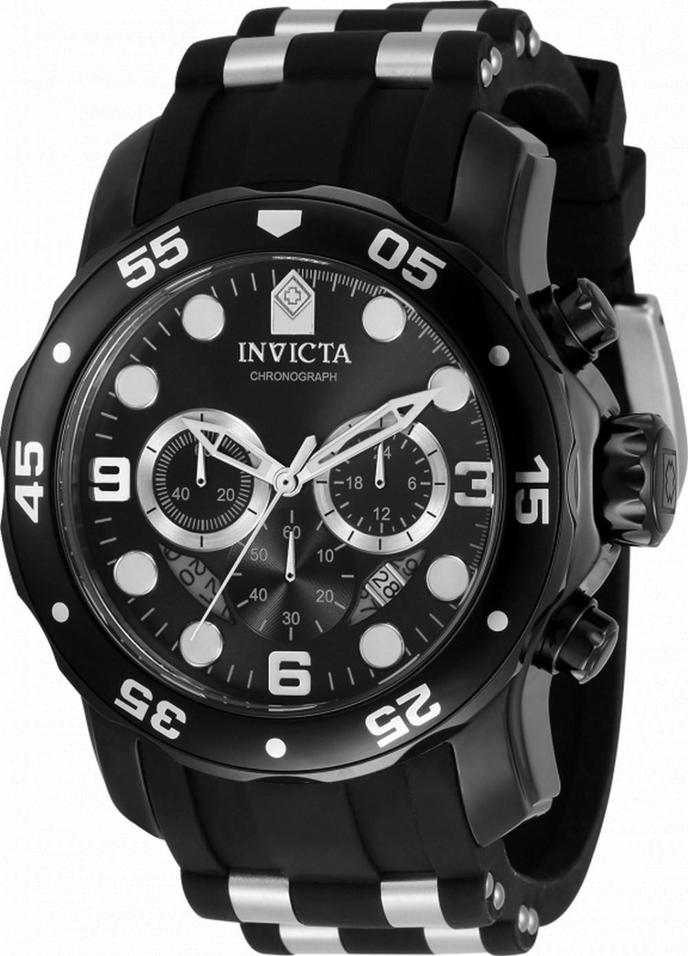 Invicta Pro 다이버 크로노그래프 실리콘/스테인리스 스틸 쿼츠 34666 100M 남성용 시계 1 Invicta Pro 다이버 크로노그래프 실리콘/스테인리스 스틸 쿼츠 34666 100M 남성용 시계
