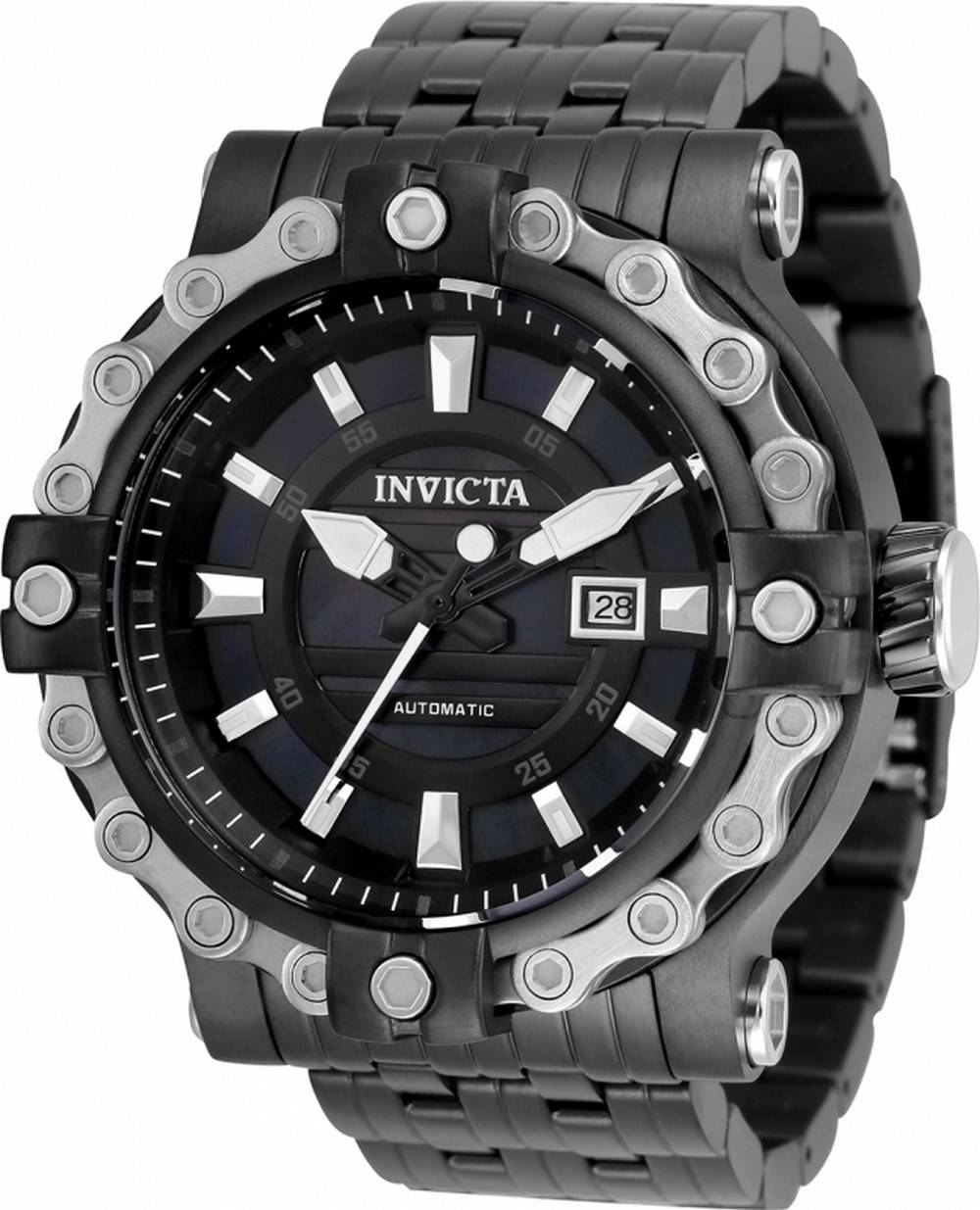 Invicta Excursion Black 다이얼 스테인레스 스틸 오토매틱 35181 100M 남성용 시계 1 Invicta Excursion Black 다이얼 스테인레스 스틸 오토매틱 35181 100M 남성용 시계