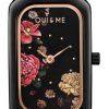 Oui &amp, Me Finette 검은색 매트 다이얼 스테인리스 스틸 쿼츠 ME010122 여성용 시계