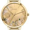 Oui &amp, Me Grande Fleurette Gold Tone 스테인레스 스틸 쿼츠 ME010151 여성용 시계