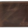 Fossil Derrick RFID Passcase Dark Brown Bifold ML3771201 남성용 지갑