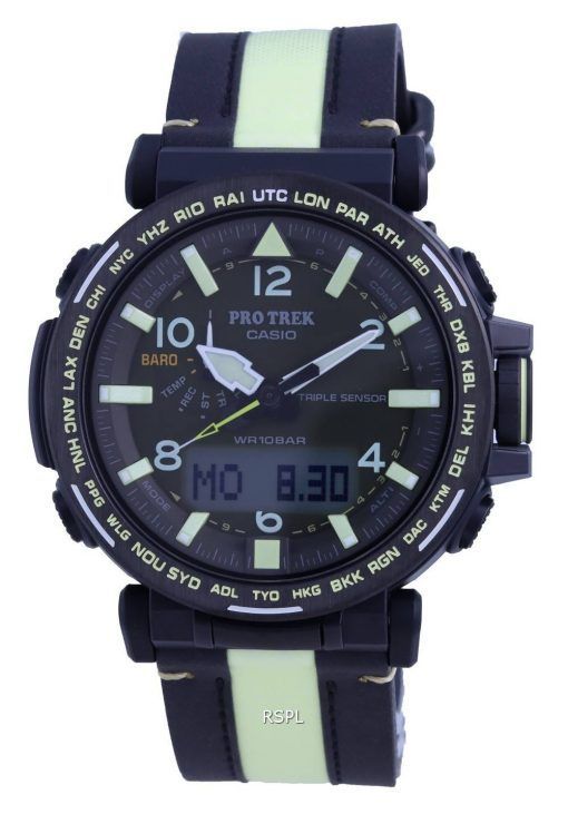 Casio Protrek Solar 아날로그 디지털 PRG-650YL-3 PRG650YL-3 100M 남성용 시계