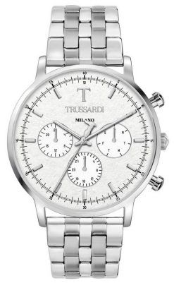 Trussardi T-Gentleman 은 다이얼 스테인레스 스틸 쿼츠 R2453135005 남성용 시계