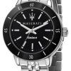 Maserati Successo 검은색 다이얼 스테인리스 스틸 Solar R8853145506 여성용 시계