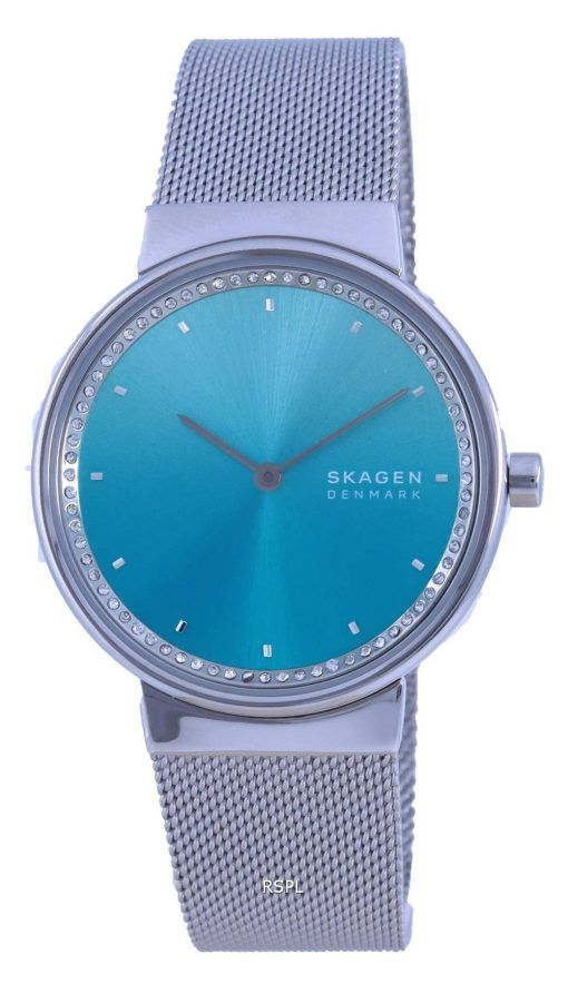 Skagen 프레자 블루 다이얼 스테인레스 스틸 쿼츠 SKW2983 여성용 시계