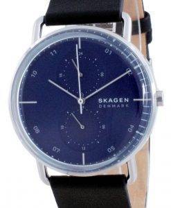 Skagen Horizont 블루 다이얼 가죽 쿼츠 SKW6702 남성용 시계