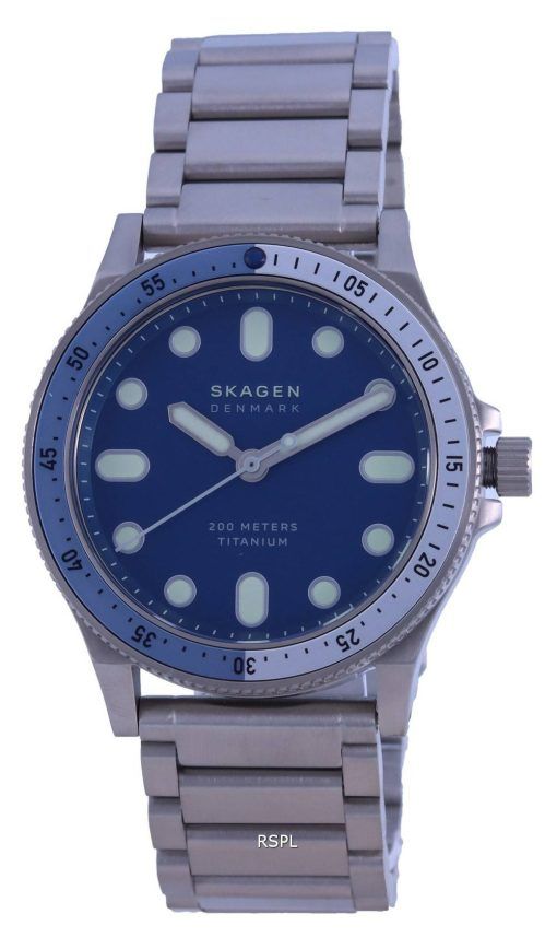 Skagen Fisk 한정판 티타늄 다이버 쿼츠 SKW6717 200M 남성용 시계