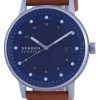 Skagen Henriksen 블루 다이얼 가죽 스트랩 솔라 SKW6739 남성용 시계