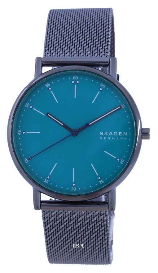Skagen Signatur 블루 다이얼 스테인레스 스틸 쿼츠 SKW6743 남성용 시계
