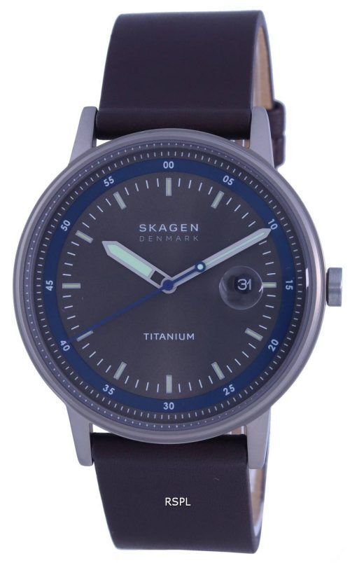 Skagen Henriksen 그레이 다이얼 티타늄 쿼츠 SKW6753 남성용 시계