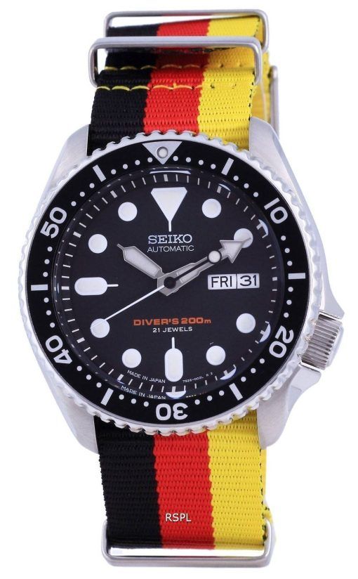 세이코 오토매틱 다이버&#39,s Japan Made Polyester SKX007J1-var-NATO26 200M 남성용 시계