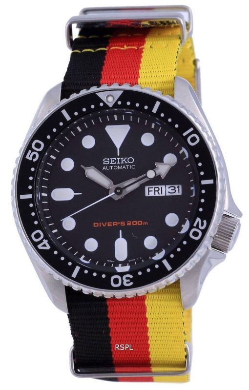 세이코 오토매틱 다이버&#39,s 폴리에스터 SKX007K1-var-NATO26 200M 남성용 시계