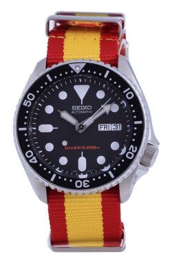 세이코 오토매틱 다이버&#39,s 폴리에스터 SKX007K1-var-NATO29 200M 남성용 시계