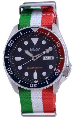 세이코 오토매틱 다이버&#39,s 폴리에스터 SKX009K1-var-NATO23 200M 남성용 시계