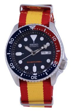 세이코 오토매틱 다이버&#39,s 폴리에스터 SKX009K1-var-NATO29 200M 남성용 시계