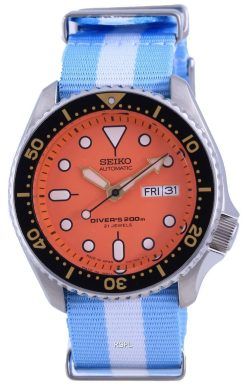 세이코 오토매틱 다이버&#39,s Japan Made Polyester SKX011J1-var-NATO24 200M 남성용 시계