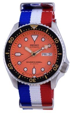 세이코 오토매틱 다이버&#39,s Japan Made Polyester SKX011J1-var-NATO25 200M 남성용 시계