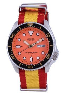 세이코 오토매틱 다이버&#39,s Japan Made Polyester SKX011J1-var-NATO29 200M 남성용 시계