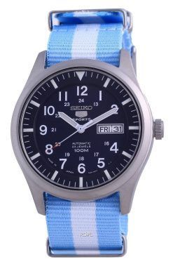 Seiko 5 스포츠 오토매틱 폴리에스터 SNZG11J1-var-NATO24 100M 남성용 시계