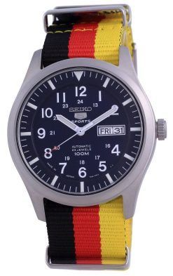 Seiko 5 스포츠 오토매틱 폴리에스터 SNZG11J1-var-NATO26 100M 남성용 시계