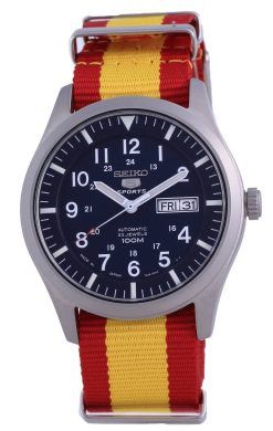 Seiko 5 스포츠 오토매틱 폴리에스터 SNZG11J1-var-NATO29 100M 남성용 시계