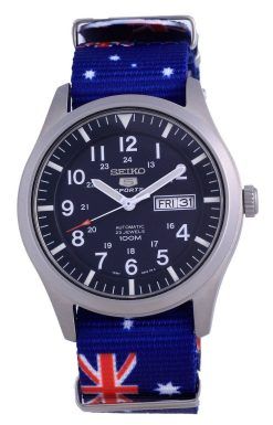 Seiko 5 스포츠 오토매틱 폴리에스터 SNZG11K1-var-NATO30 100M 남성용 시계