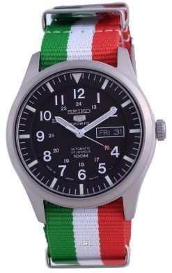 Seiko 5 스포츠 오토매틱 폴리에스터 SNZG15J1-var-NATO23 100M 남성용 시계