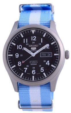 Seiko 5 스포츠 오토매틱 폴리에스터 SNZG15J1-var-NATO24 100M 남성용 시계