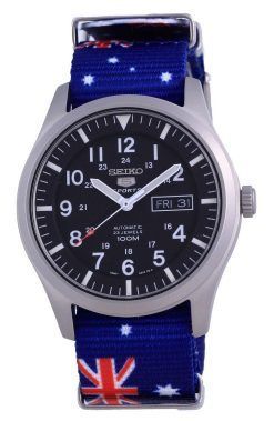 Seiko 5 스포츠 오토매틱 폴리에스터 SNZG15K1-var-NATO30 100M 남성용 시계