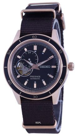 Seiko Presage Style 60&#39,s Open Heart 검은색 다이얼 오토매틱 SSA426 SSA426J1 SSA426J 남성용 시계