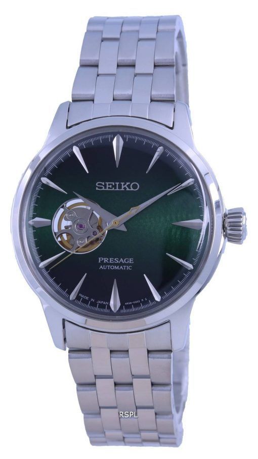 Seiko Presage Cocktail Time &quot,Grasshopper&quot, Open Heart 자동 SSA441 SSA441J1 SSA441J 남성용 시계