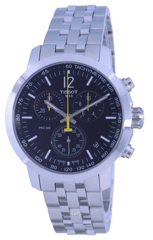 Tissot T-Sport PRC Tachymeter 쿼츠 다이버의 T114.417.11.057.00 T1144171105700 200M 남성용 시계