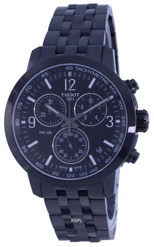 Tissot T-Sport PRC Tachymeter 쿼츠 다이버의 T114.417.33.057.00 T1144173305700 200M 남성용 시계