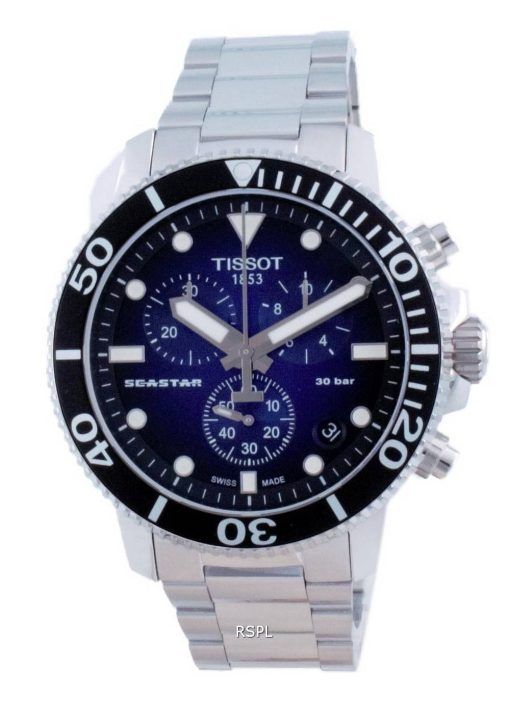 Tissot T-Sport Seastar 1000 크로노 그래프 쿼츠 다이버 T120.417.11.041.01 T1204171104101300M 남성용 시계