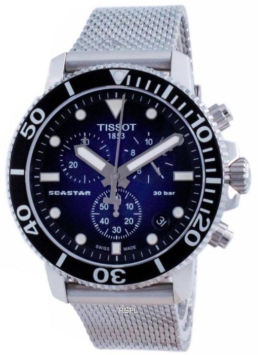 Tissot T-Sport Seastar 1000 크로노 그래프 쿼츠 T120.417.11.041.02 T1204171104102300M 남성용 시계