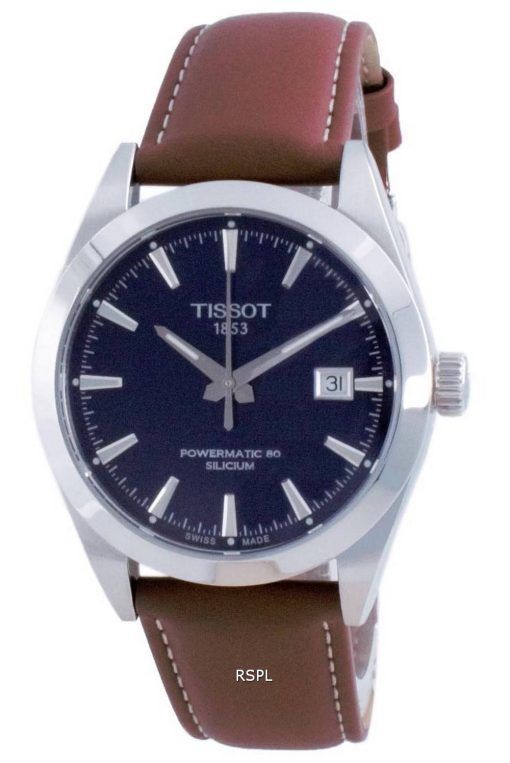 Tissot T-Classic Gentleman Powermatic 80 Silicium 오토매틱 T127.407.16.041.00 T1274071604100 100M 남성용 시계