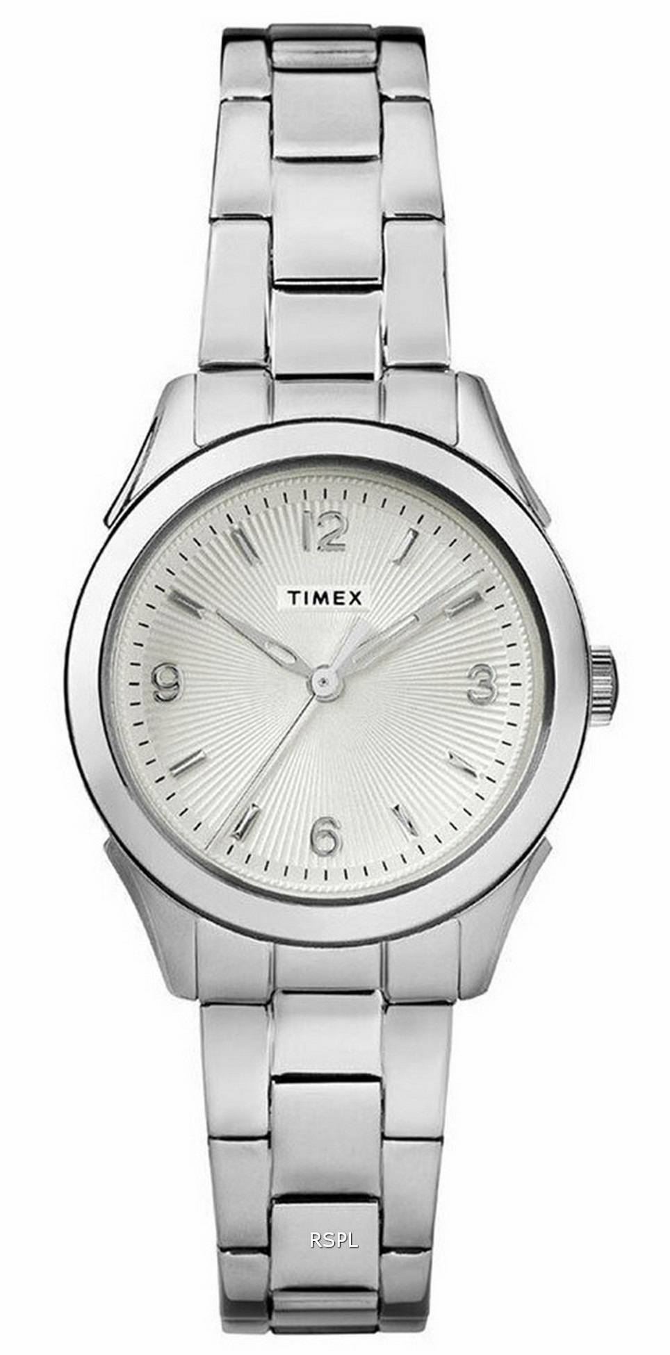 타이멕스 Torrington 은 다이얼 스테인레스 스틸 쿼츠 TW2R91500 여성용 시계