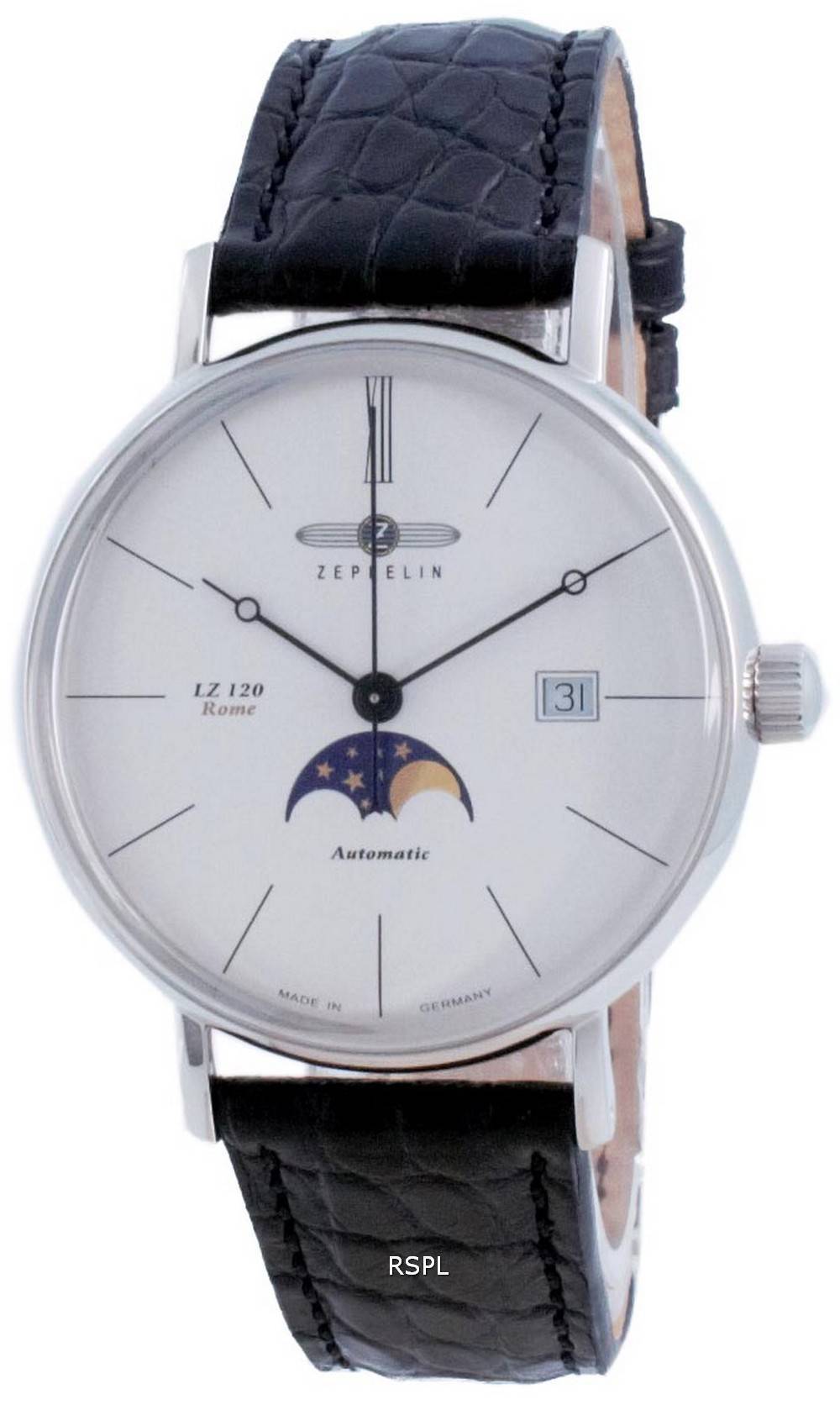 Zeppelin LZ120 Rome Moon Phase 오토매틱 7108-4 71084 남성용 시계 1 Zeppelin LZ120 Rome Moon Phase 오토매틱 7108-4 71084 남성용 시계