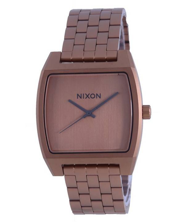 Nixon Time Tracker 무광택 구리/건메탈 쿼츠 A12453165 100M 여성용 시계 1 Nixon Time Tracker 무광택 구리/건메탈 쿼츠 A12453165 100M 여성용 시계