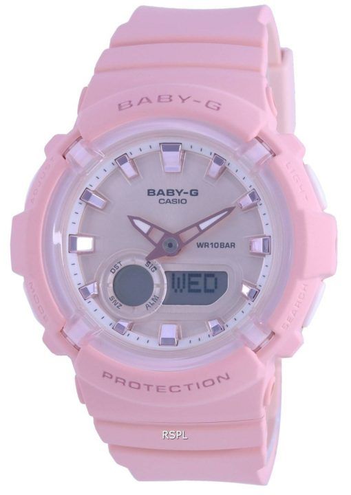 카시오 Baby-G 세계 시간 아날로그 디지털 BGA-280-4A BGA280-4 100M 여성용 시계
