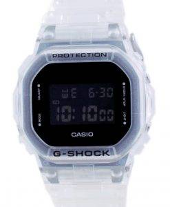 카시오 G-Shock 스켈레톤 투명 다이버의 디지털 DW-5600SKE-7 DW5600SKE-7 200M 남성용 시계