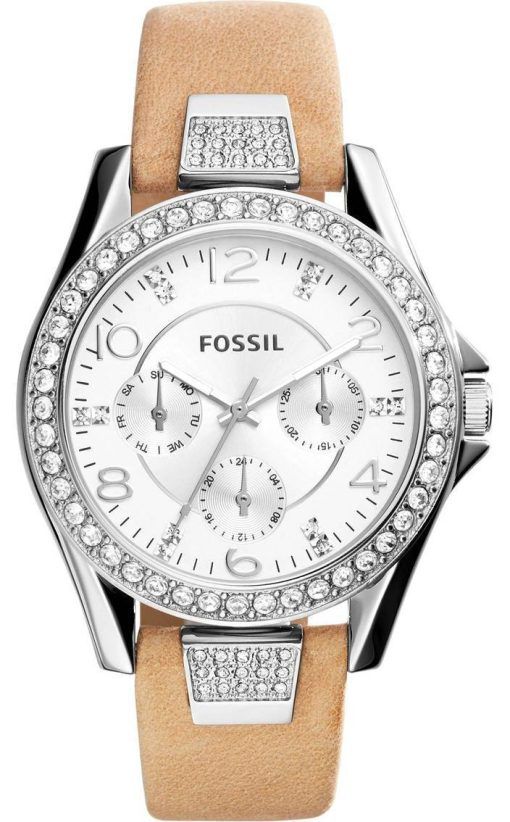 화석 라일리 다기능 크리스털 액센트 ES3889 여자의 시계