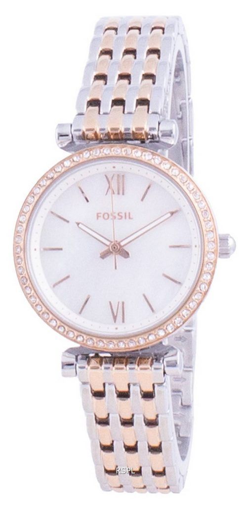 Fossil Carlie 미니 다이아몬드 악센트 쿼츠 ES4649 여성용 시계