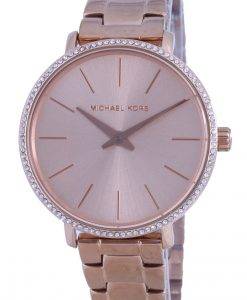 Michael Kors Pyper 로즈 골드 톤 다이얼 쿼츠 MK1040 With Gift Set 여성용 시계