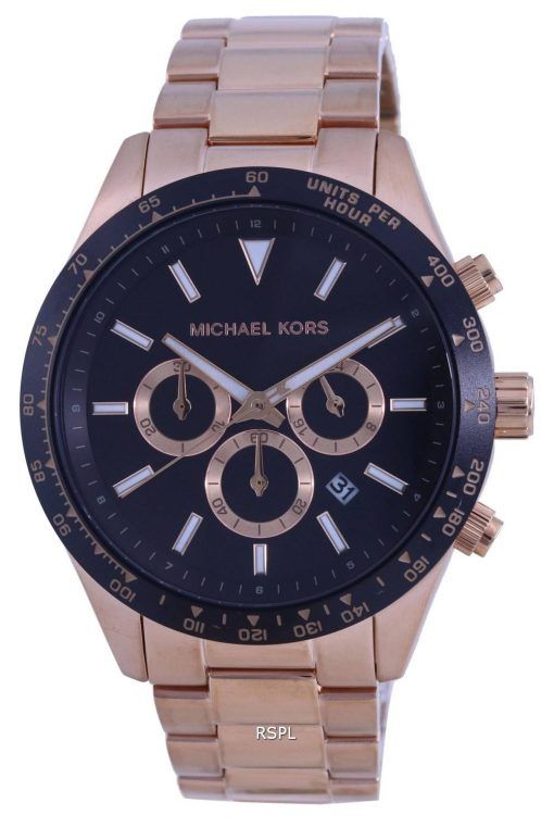 Michael Kors Layton 크로노그래프 검은색 다이얼 쿼츠 MK8824 남성용 시계