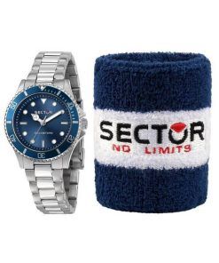 Sector 230 블루 다이얼 스테인리스 스틸 쿼츠 R3253161530 100M 여성용 시계