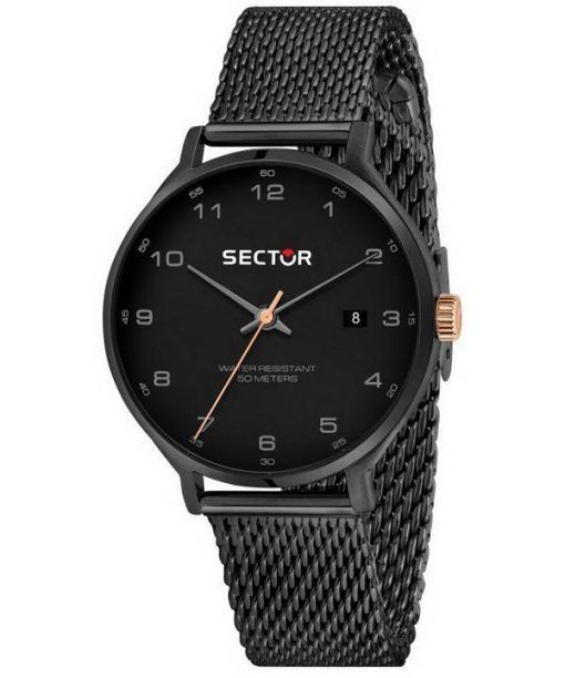 Sector 370 Black With Sandblast 다이얼 쿼츠 R3253522005 남성용 시계